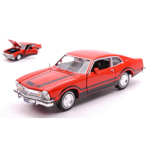"Ford Maverick 1974 \"Forgetten Classic Series\" Orange/Black Stripes 1:24 Motormax"-image
