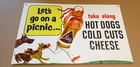 Vintage Blatz-Blatz Man-Double Sided Cardboard Advertising Beer Sign-Milwaukee