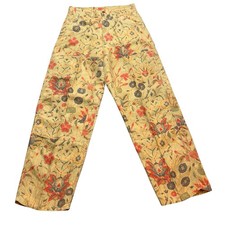 Vintage Ralph Lauren Floral Wide Leg Pants Size 4 High Waist