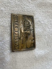 Vintage Caterpillar Tractor Co Promo Belt Buckle ~ Track - Type Tractor D4