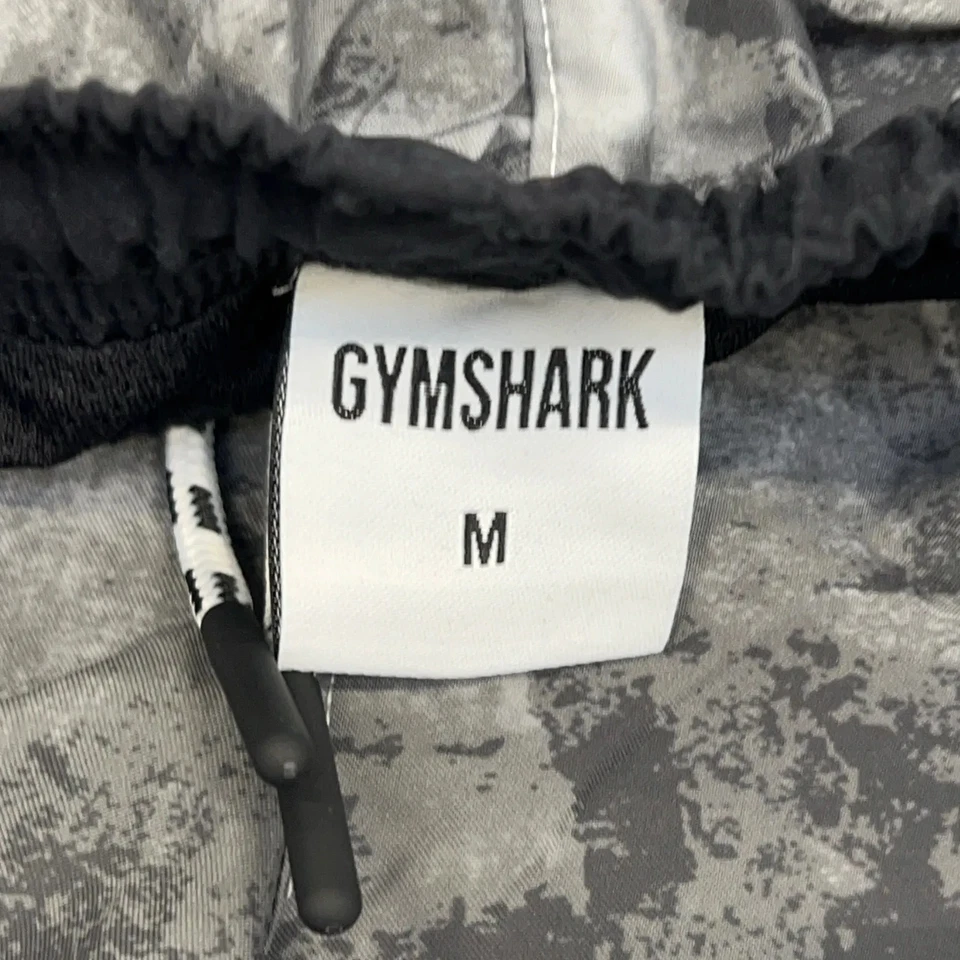 Gymshark, Badeshorts, Größe: M, Grau/Schwarz, Recyceltes Polyester, Batik #gRi - Bild 3 von 4