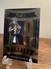 Panini 2025 Select Numbers Insert Michael Penix Jr. #1 Atlanta Falcons Football