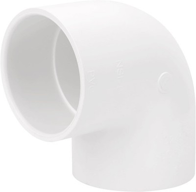 3-Inch PVC 90° Elbow Fitting for DIY Projects