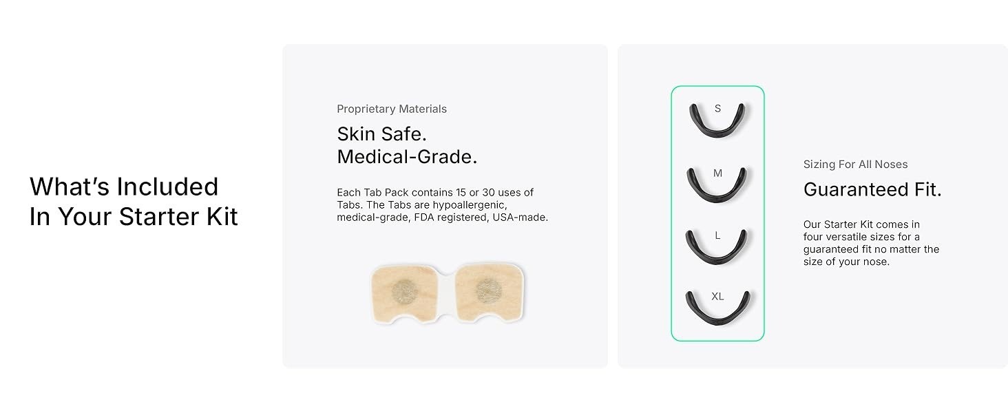 Boost Oxygen Intake Breathing Nasal Strip Starter Kit (30 Count) - Free Shipping