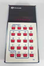 Rockwell International Calculator Model '76 Red Display Clean Vintage Working