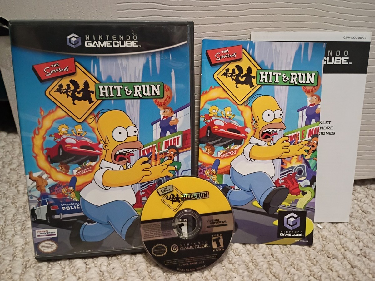 COMPELTE - The Simpsons: Hit & Run (GameCube, 2003) Authentic