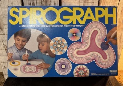 Vintage Kenner's SPIROGRAPH 1986 Classic Toy - Very Good Condition, Complete Set