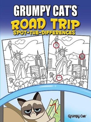 Grumpy Cat's Road Trip Spot-the-Differences by John Kurtz (English) Paperback Bo