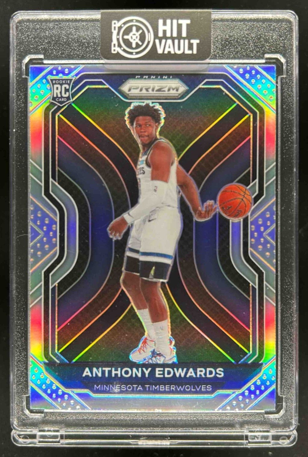 2020-21 Prizm Anthony Edwards RC Silver Prizms Rookie #258 Timberwolves