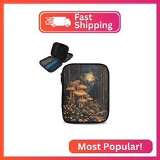 Kathyboom Retro Mushroom Empty Crochet Hook Case Crochet Hook Organizer with Slo