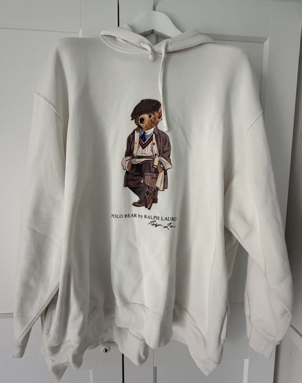 Polo Ralph Lauren “Polo Bear” Hoodie White in 3XB (~ 5XI-6XL) | Like New image 3