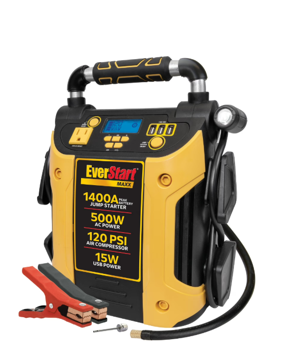 EverStart Maxx 1400 Peak Amp Jump Starter w/ 500W & Compressor | eBay