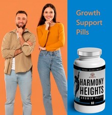 Harmony Heights 60 Comprimés – Pour Gagner en Taille – Végé & Végan