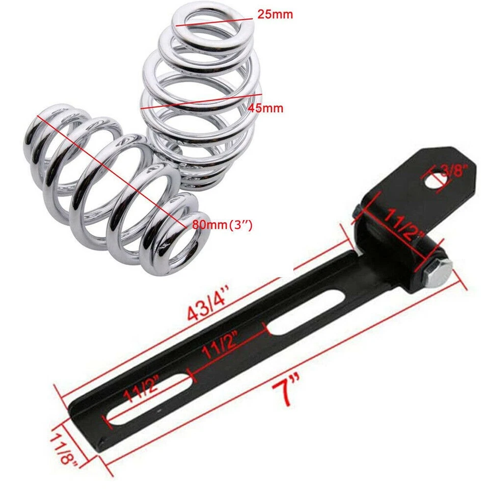 For Honda Shadow VLX 600 VT 600 Bobber Motorcycle Spring Solo Driver Seat Base - Image 4 of 4