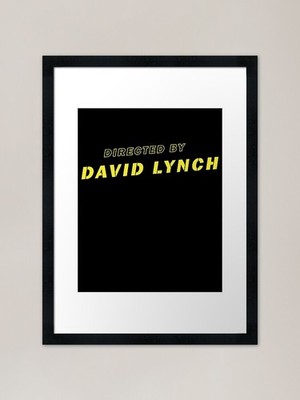 Regie: David Lynch Gerahmtes Kunstwerk Gerahmtes Wandbild Poster Leinwanddruck Bild