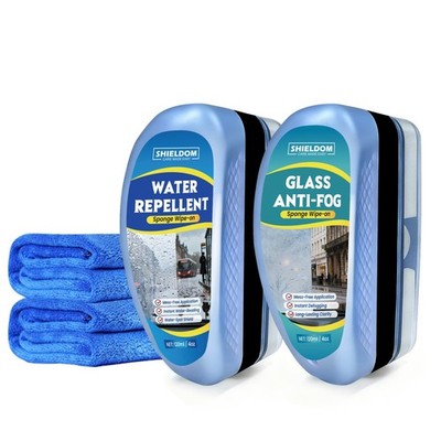 SHIELDOM Anti Fog & Water Repellent for Car Windshield Glass Rain Repellent... 