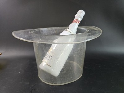 Nordtek Sektkühler Danish Design - Ole M. Jensen - Zylinder Transparent - 1980er
