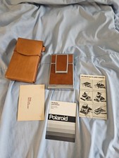 POLAROID SX-70 LAND Camera , Sx-70 Folding Camera  w/ Leather Case