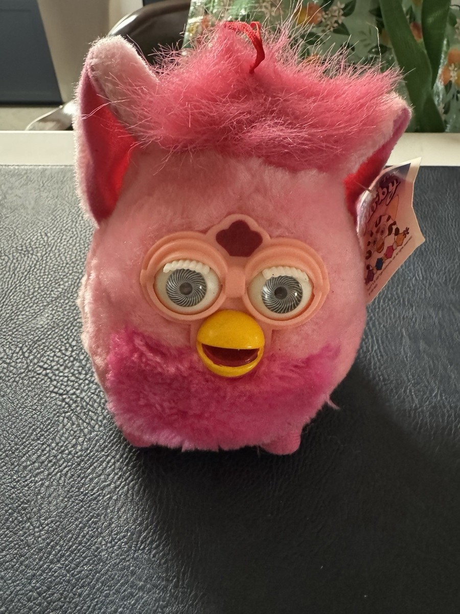 Furby Buddies Pink Flamingo Bean Bag Plush - 6 inch - 1999 New