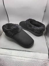 Muk Luks Women's Nony Ann Cozy Slippers 9-10L Black A207