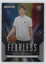 2024-25 Panini Prizm Draft Picks Fearless Silver Prizm Matas Buzelis #14 11ba