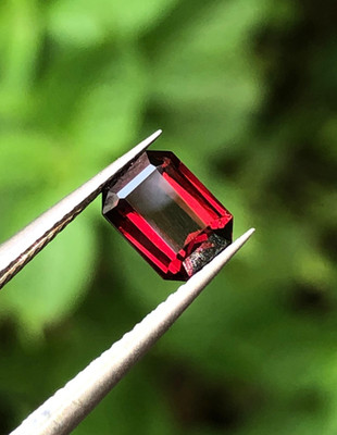 1.00 Carat Burmese Red Spinel   Emerald Cut |