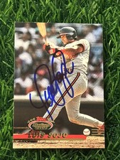 1993 Topps Stadium Club #27 Luis Sojo AUTO California Angels AUTOGRAPH Signed