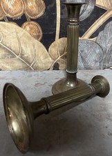 Paire de Bougeoir Chandelier Bronze Doré Ancien Empire XIXeme