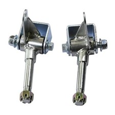 Go Kart Steering Spindle Bracket Kit 0.59" Axle 3-1/5" Long Kingpin Set