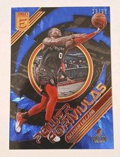 2021-22 Panini Donruss Elite Basketball Damian Lillard Power Formulas Blue 73/99