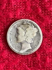 Vintage 1919-S Mercury 90% Silver Dime 02