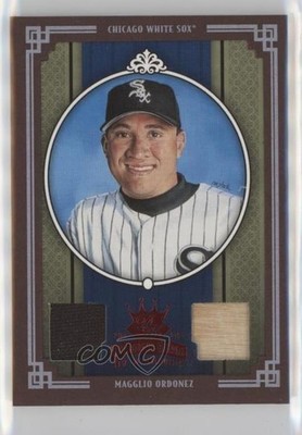 2005 Donruss Diamond Kings Red Framed Materials 100/100 Magglio Ordonez #60 1h1