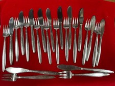 ELKINGTON HOTEL WARE FRUIT DESSERT CAKE SET  12 PLACE SETTINGS SILVER PLATED