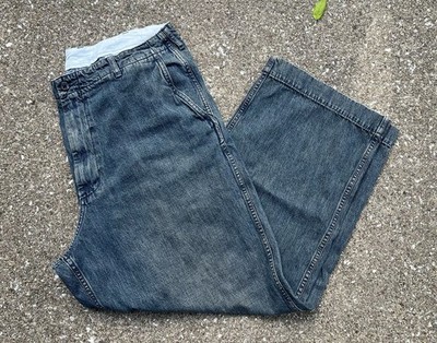 Beams Plus Denim MIL Trousers - Double Dye Used Wash (Size XL/36