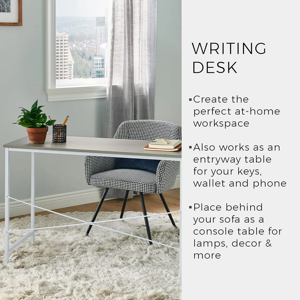 4967 Escritorio o Consola, Material Mixto, Taupe Foto 3 de 4