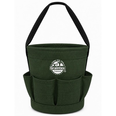 Graintex Tapered Canvas Bucket 12''x10''x15'', Utility Tool Bucket