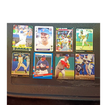 Donruss MLB Baseball Card Lot 8 1991 Rookie Incl Jeff Kent McGwire Henderson