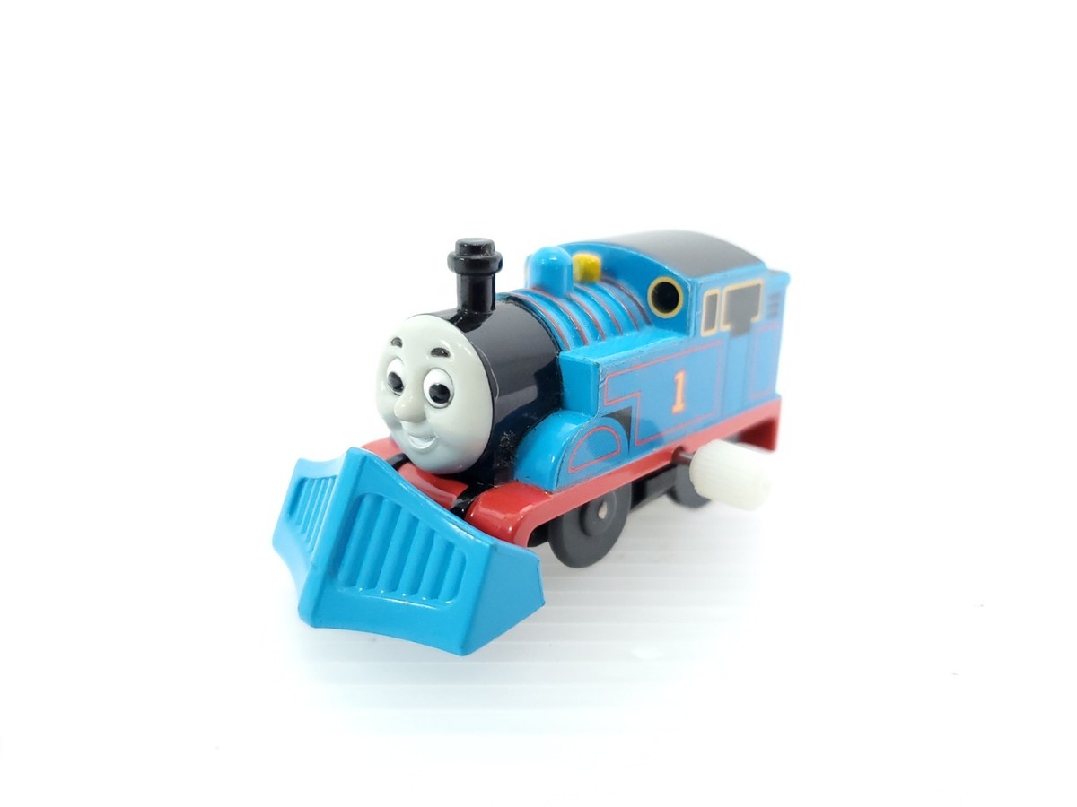 Capsule Plarail Thomas 2001 With Snowplow Gashapon TOMY Thomas