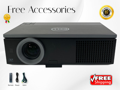 Dell 7700FullHD DLP Projector for Presentations 5000 Lumens Multi-PC Session 4K