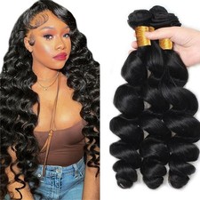 Loose Wave Bundle Human Hair 100 Unprocessed Virgin Hair 3 Bundle Natural Color