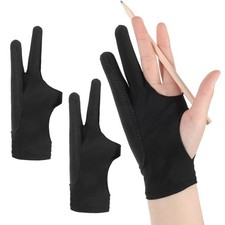 Artist Glove 3-Layer Palm Rejection, 2 Pcs Digital Drawing Glove