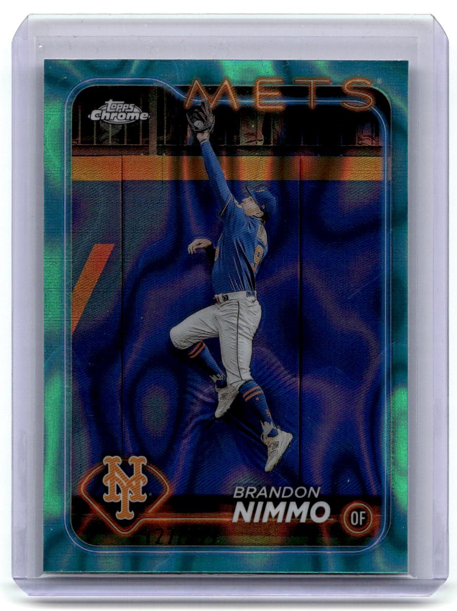 2024 Topps Chrome Brandon Nimmo Aqua Raywave Refractors /199