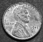 1943 D  Lincoln wheat penny steel - shows excellent details EF
