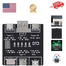 Durable Black PCB USB Tester - Check Charging  Data Transfer for All USB Types
