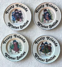 Frosty Friends Winter Smiles Plates by Mindy Lair – Set of 4 Hearth & Home