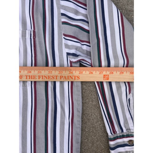 Bon Homme XL Striped Button-Up Shirt Menswear Casual Cotton Blend - Picture 5 of 7