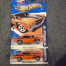 Hot Wheels 2011 Muscle Mania Series '70 Chevelle SS Orange Error Small Tires RW