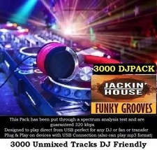 Jackin House Funky Grooves Music USB 64GB  2021  320kbps  DJ or Fan