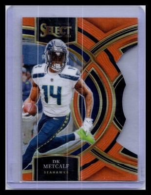 2023 Panini Select #170 DK Metcalf Orange Prizm Die Cut #/399