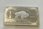 1 BAR - 1oz one troy ounce usa american buffalo .999 fine aluminum bullion